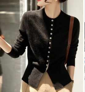Knitted Cardigan Sweater.