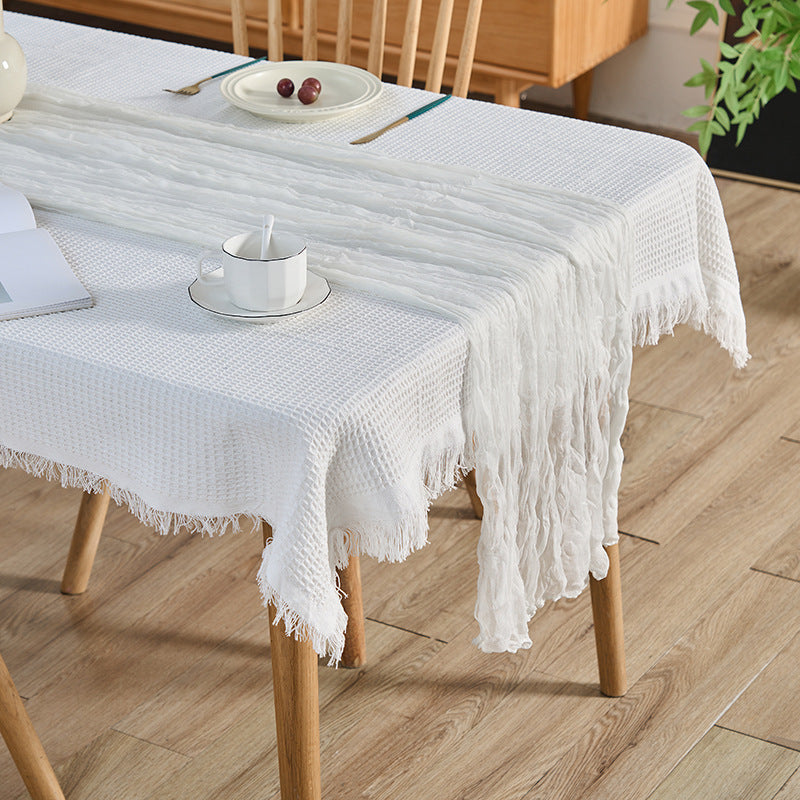 Voile Champray Table Runner European Twist Tablecloth Wedding Party Decoration