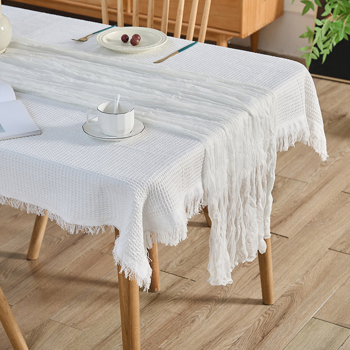 Voile Champray Table Runner European Twist Tablecloth Wedding Party Decoration
