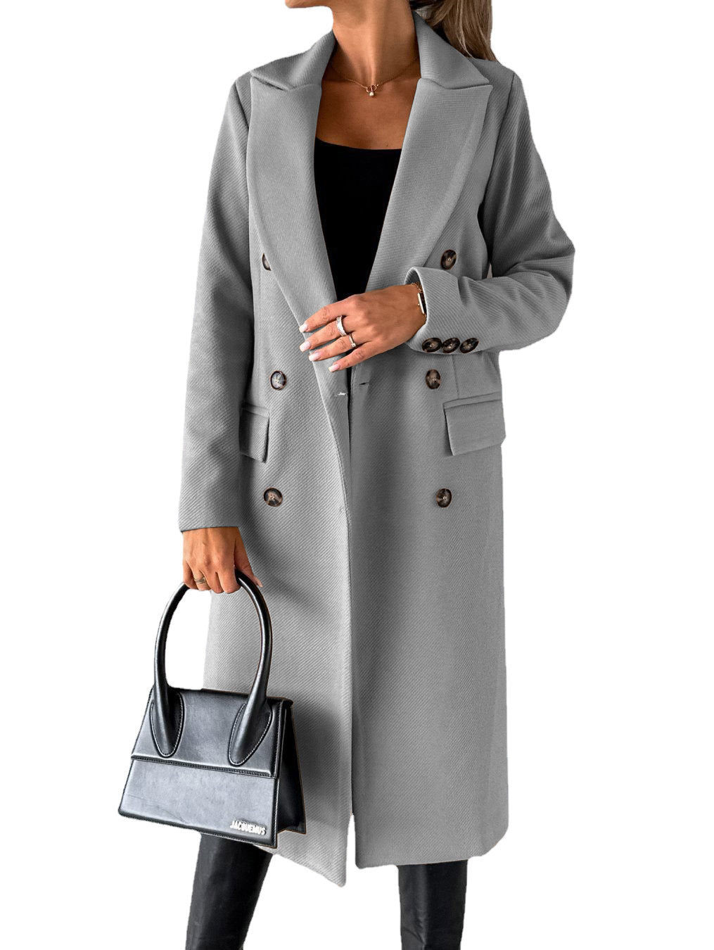 Lapel Long Coat