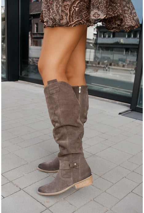 Zipper High Boots