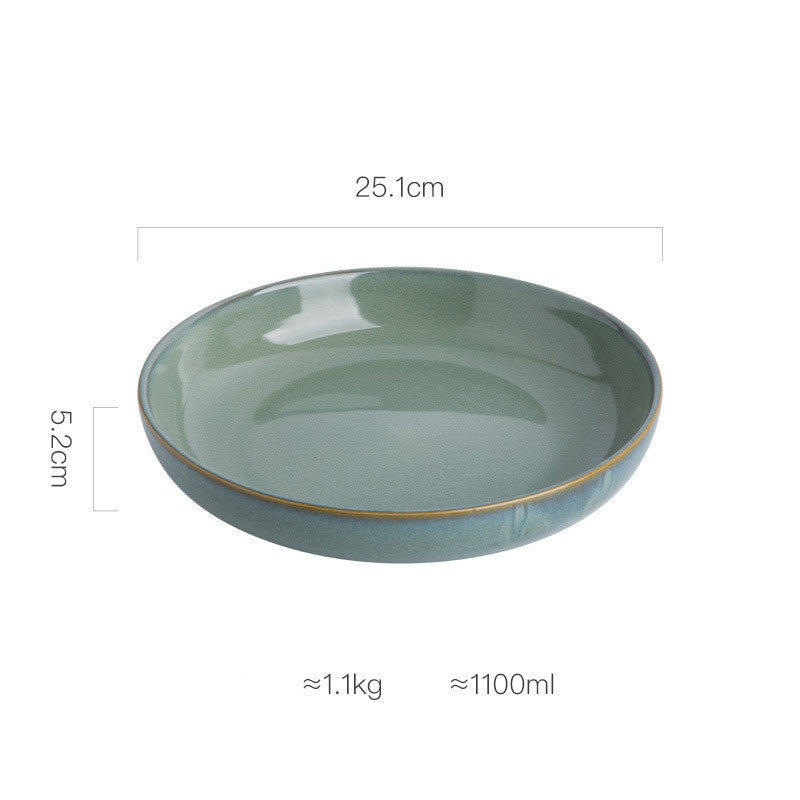 Creative Personality Ceramic Deep Round Dish