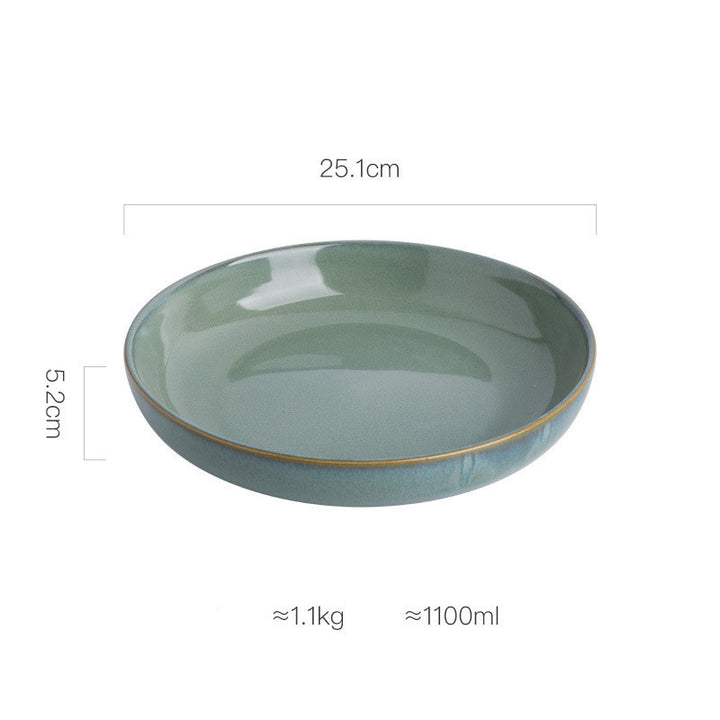 Creative Personality Ceramic Deep Round Dish
