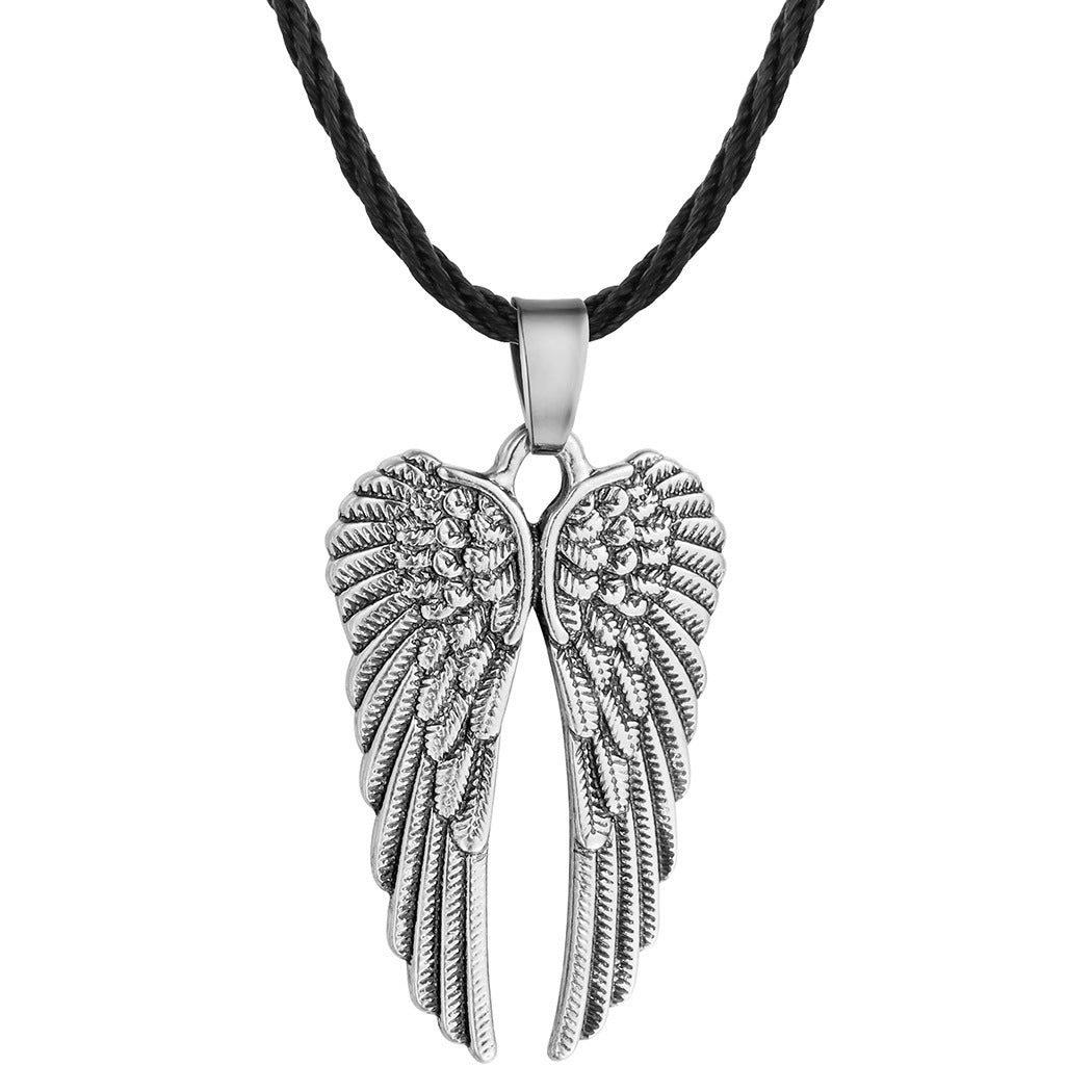 Beautiful Romantic Angel Wings Pendant Slavic Necklace