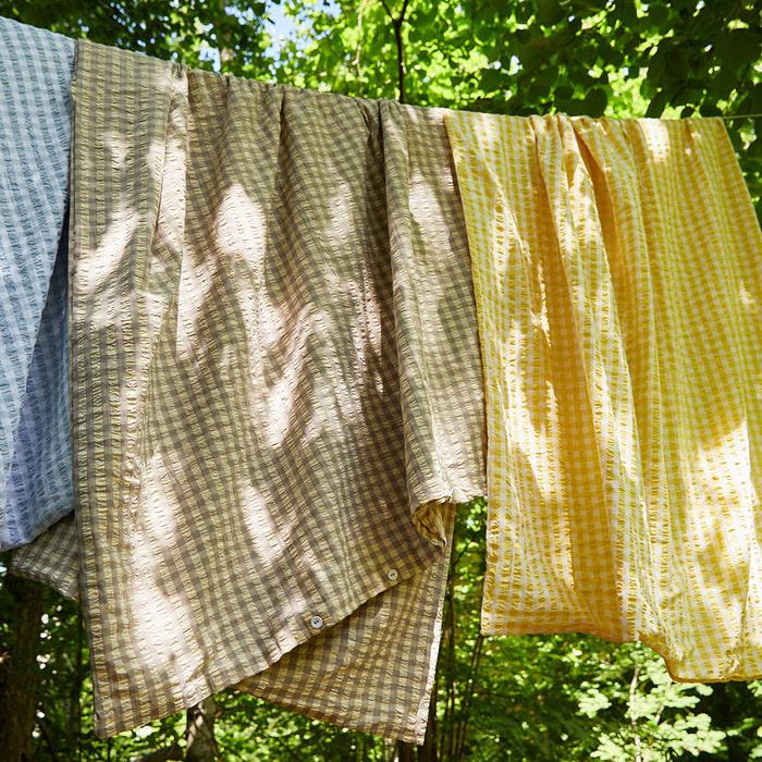 JUNA Bæk&Bølge Duvet Cover Set, King, Grey/Birch