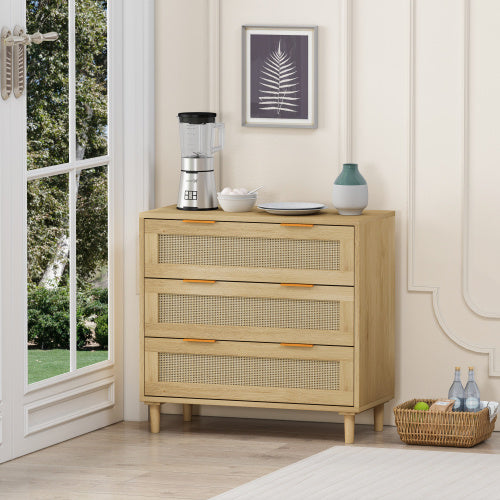 chic rattan cabinet.