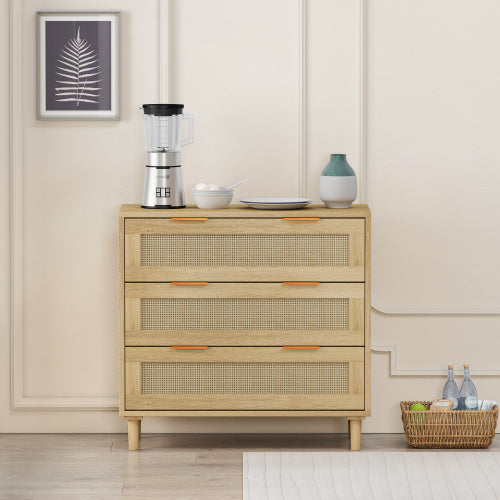 chic rattan cabinet.