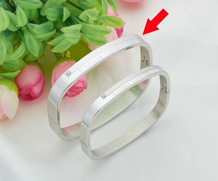 Matching Couple Titanium Steel Bracelets