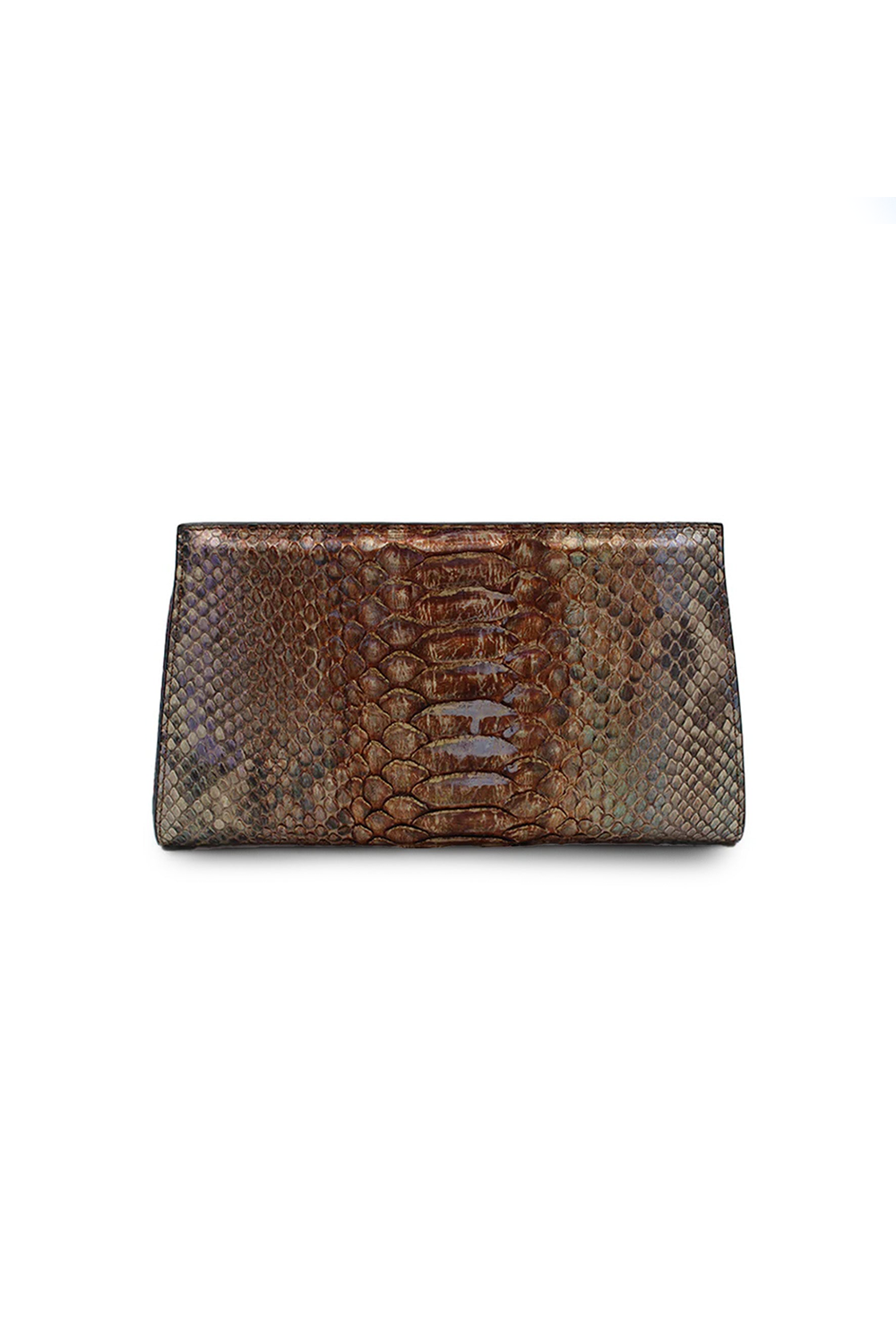 Ivy Clutch in Rainbow Desert Water Snake w/ Crystals