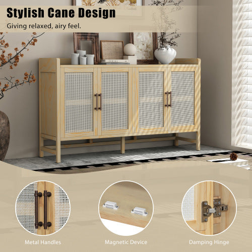 Cane Side Cabinet.