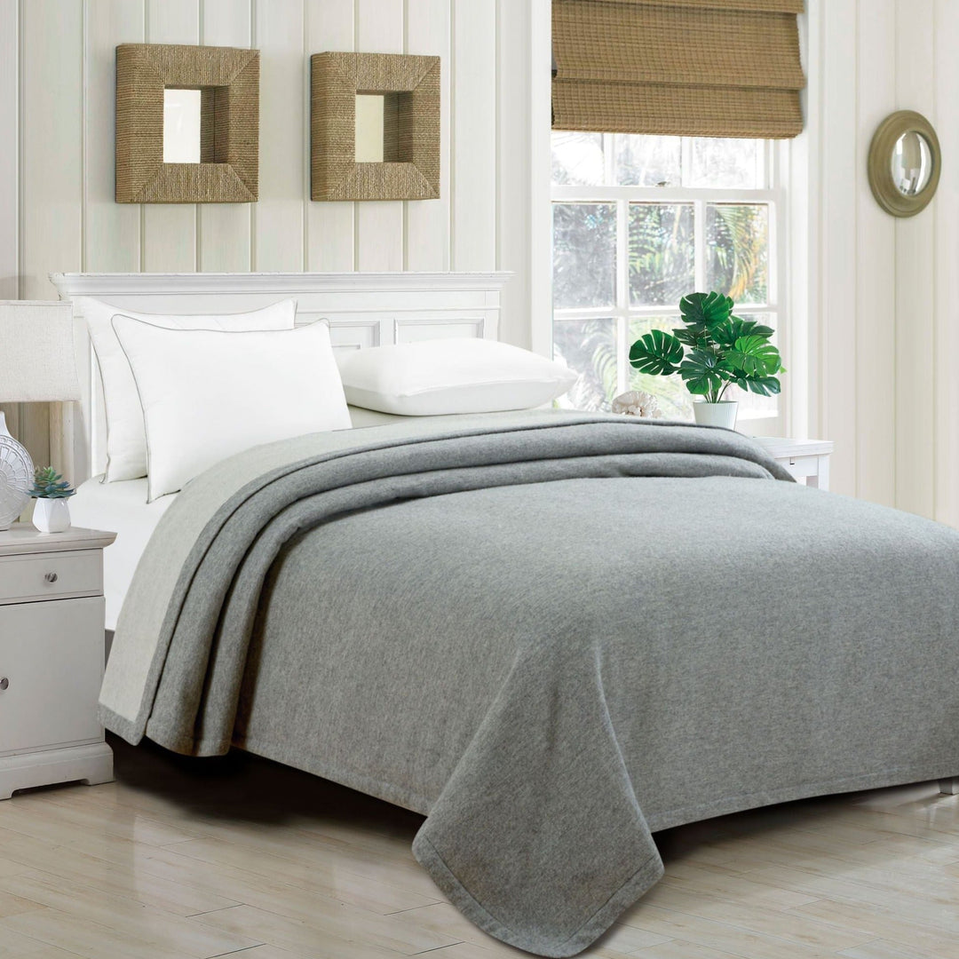 100% Merino Wool Reversible Blanket