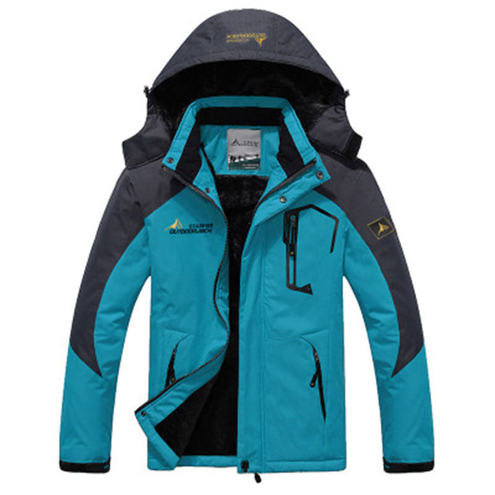 Couple outdoor hooded jacket