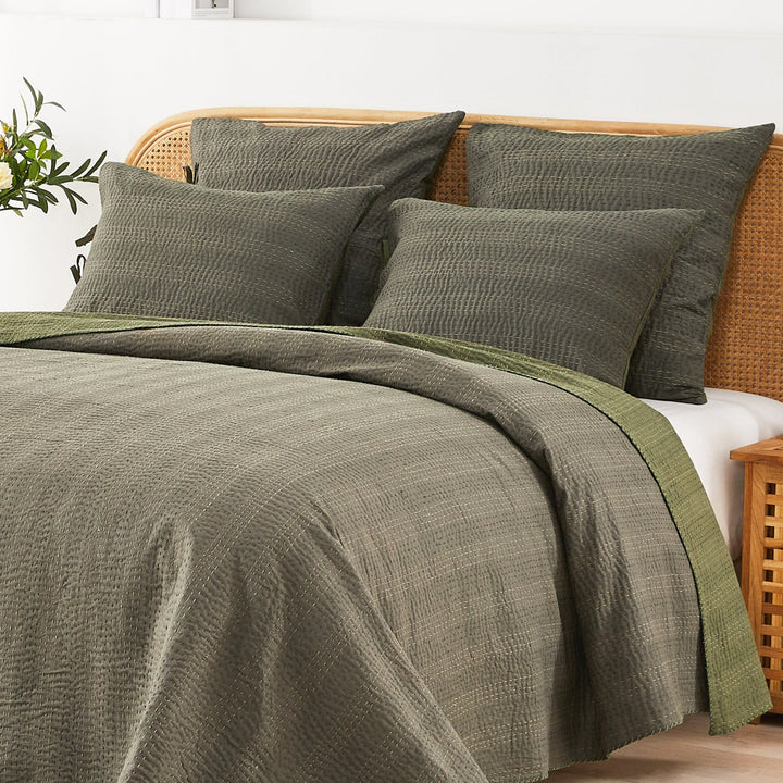 Hand Stitched Reversible Kantha Coverlets