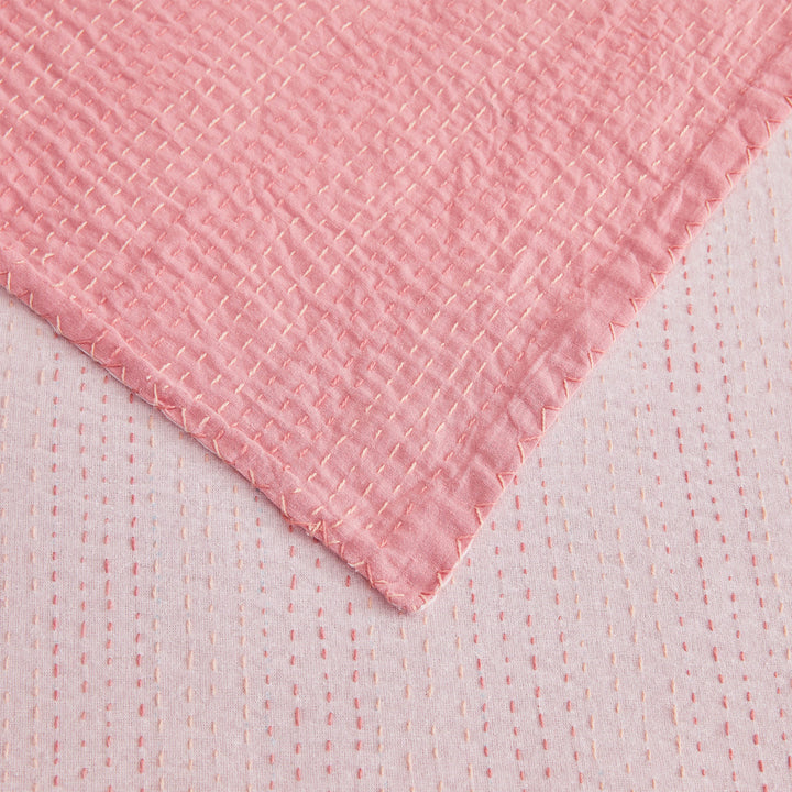 Hand Stitched Reversible Kantha Coverlets