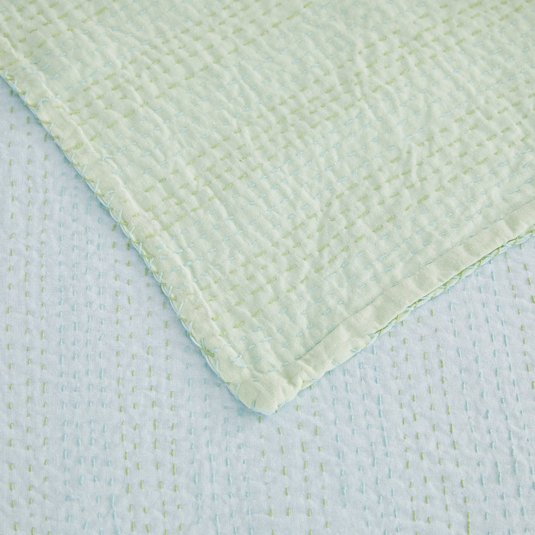 Hand Stitched Reversible Kantha Coverlets