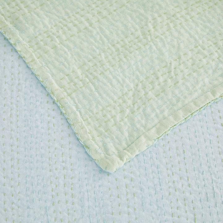 Hand Stitched Reversible Kantha Coverlets