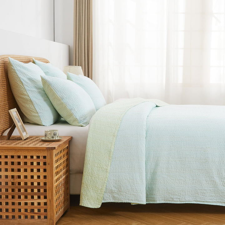 Hand Stitched Reversible Kantha Coverlets