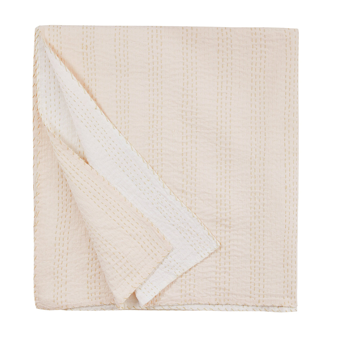 Hand Stitched Reversible Kantha Coverlets