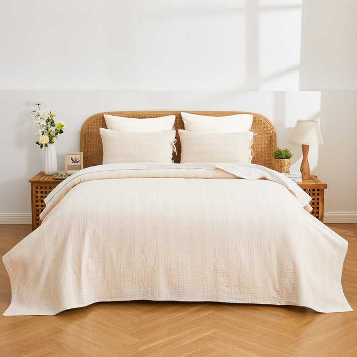 Hand Stitched Reversible Kantha Coverlets