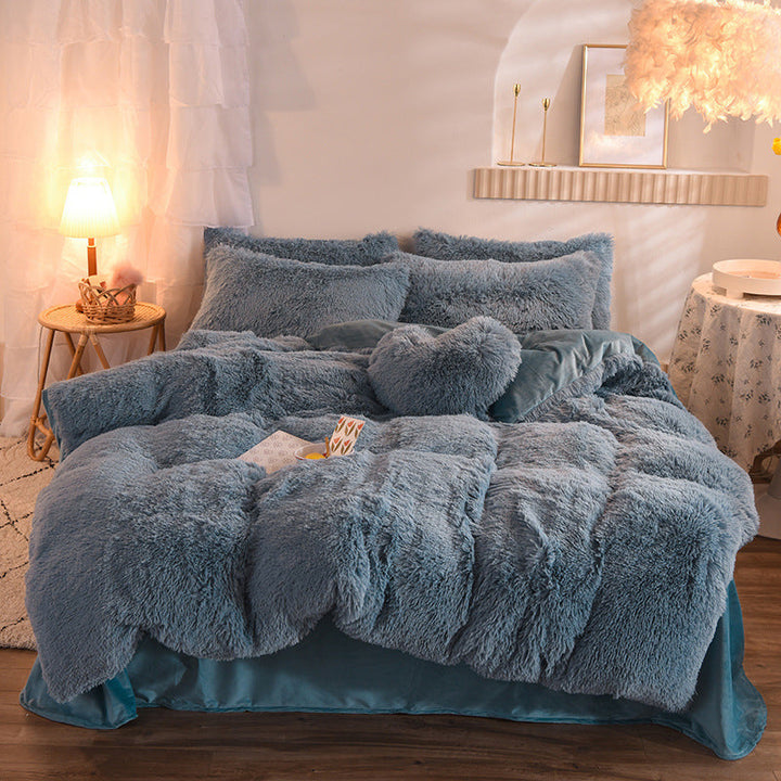 Luxury Thick Fleece Duvet Cover Bedding Set – Ultimate Winter Comfort