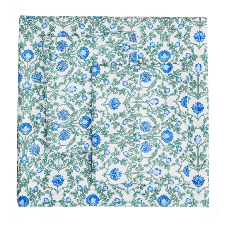 Arts & Crafts Floral Printed Duvet Set