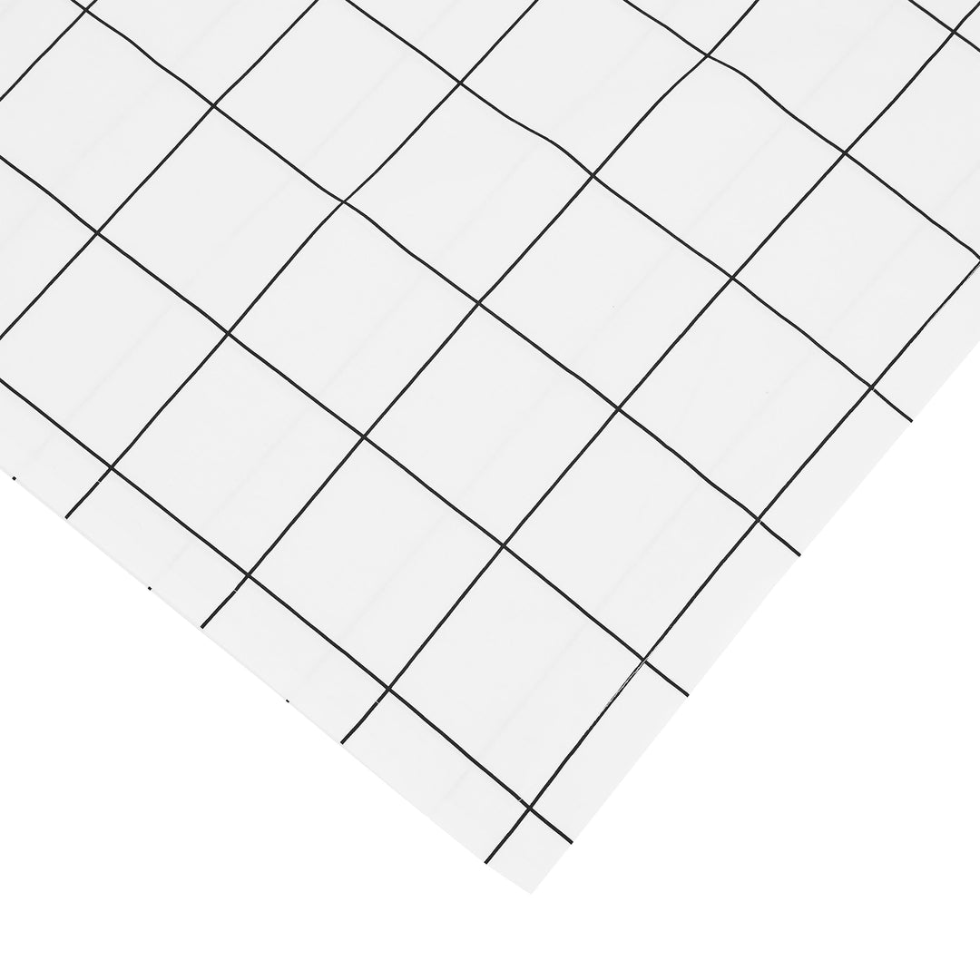 Grid Printed Cotton Percale Duvet Set