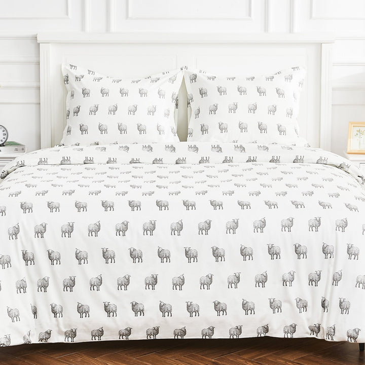 Sheep Printed Duvet Set