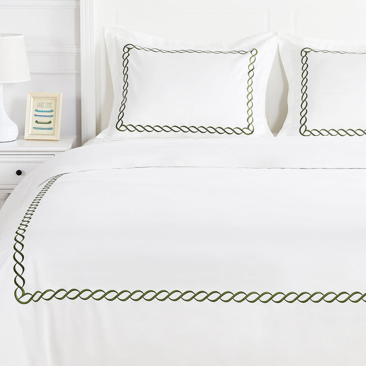 600 Thread Count Rope Embroidered Duvet Set