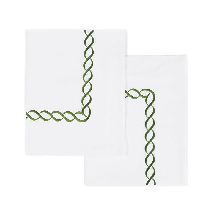 600 Thread Count Rope Embroidered Euro Sham Pairs