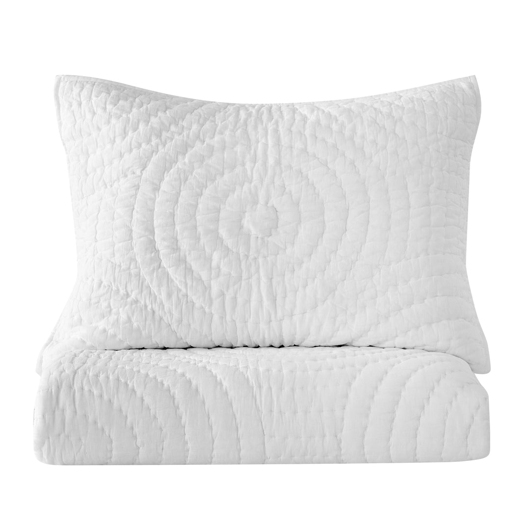 Halo Cotton Voile Hand Stitched Quilt Set