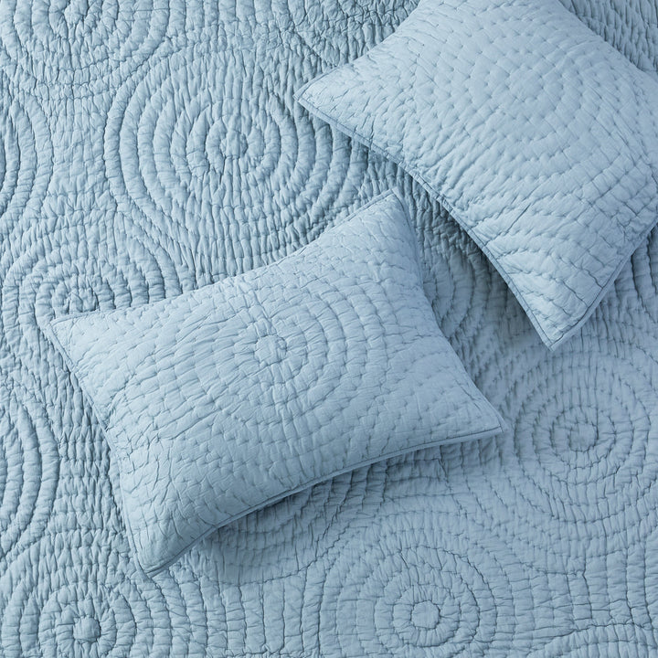 Halo Cotton Voile Hand Stitched Quilt Set