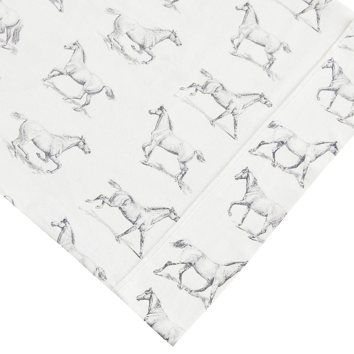 Horses Flannel Sheet Set