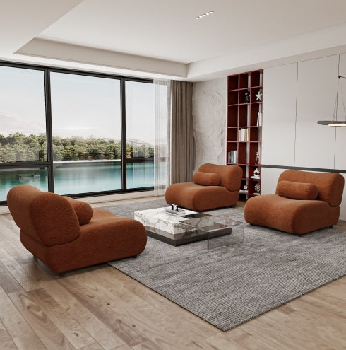 Modular Plush 3-Seat Sofa