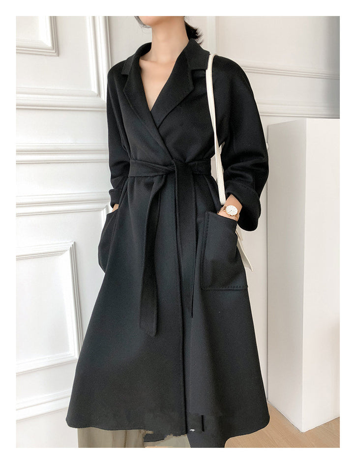 Loose cashmere coat