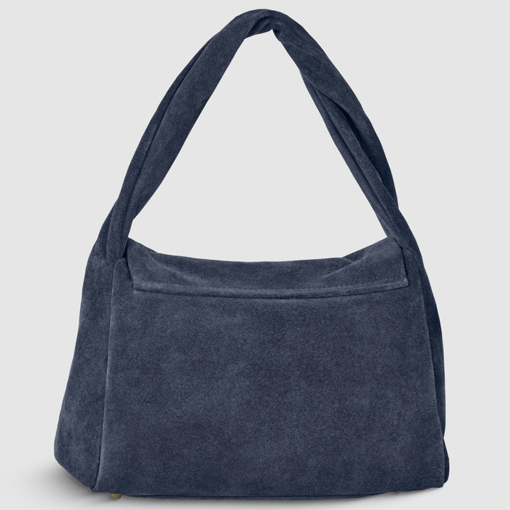 Suede Leather Top-Handle Bag