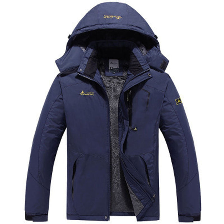 Couple outdoor hooded jacket