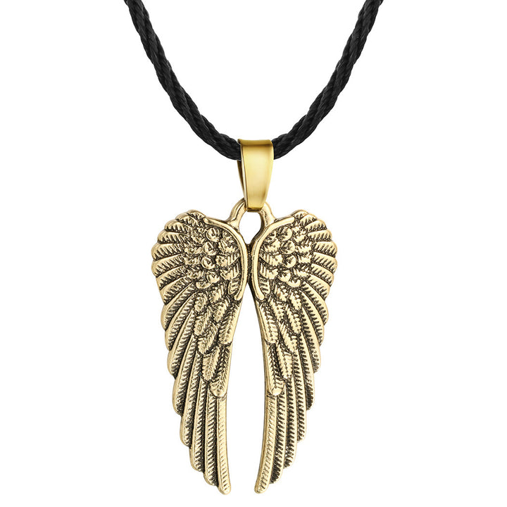 Beautiful Romantic Angel Wings Pendant Slavic Necklace