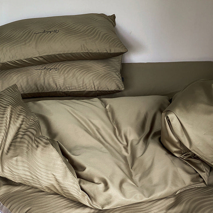 Long-Staple Cotton Bed Four-Piece Set – Modern Simplicity