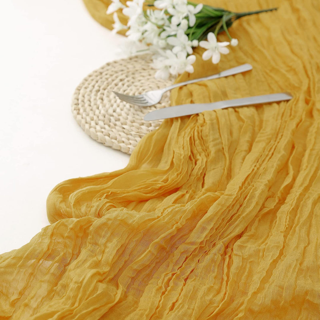 Voile Champray Table Runner European Twist Tablecloth Wedding Party Decoration
