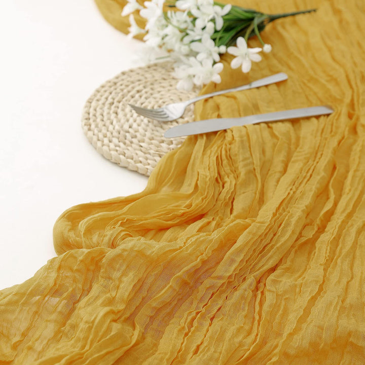 Voile Champray Table Runner European Twist Tablecloth Wedding Party Decoration