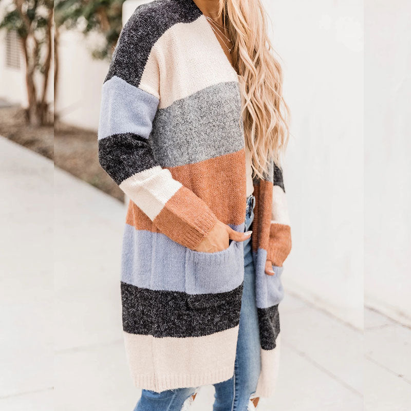 Mid Length Striped Sweater