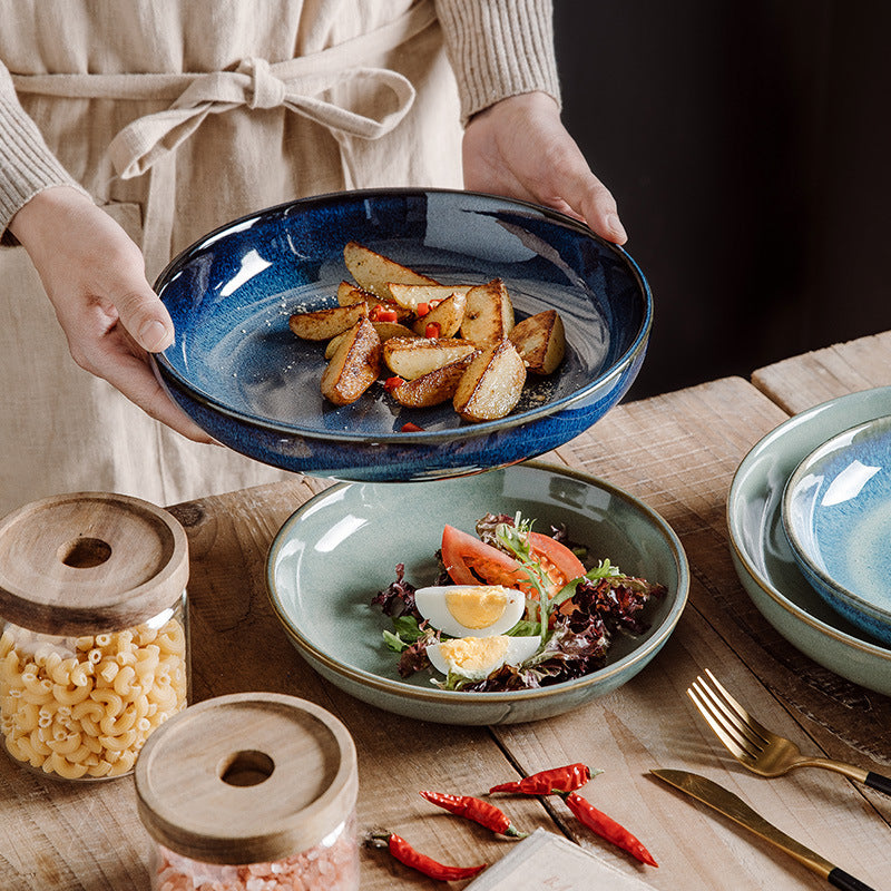 Creative Personality Ceramic Deep Round Dish