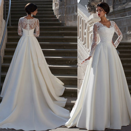 Slim Fit Long Wedding Dress