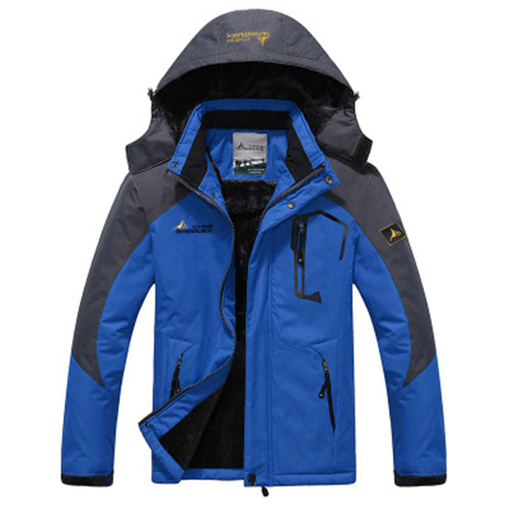 Couple outdoor hooded jacket