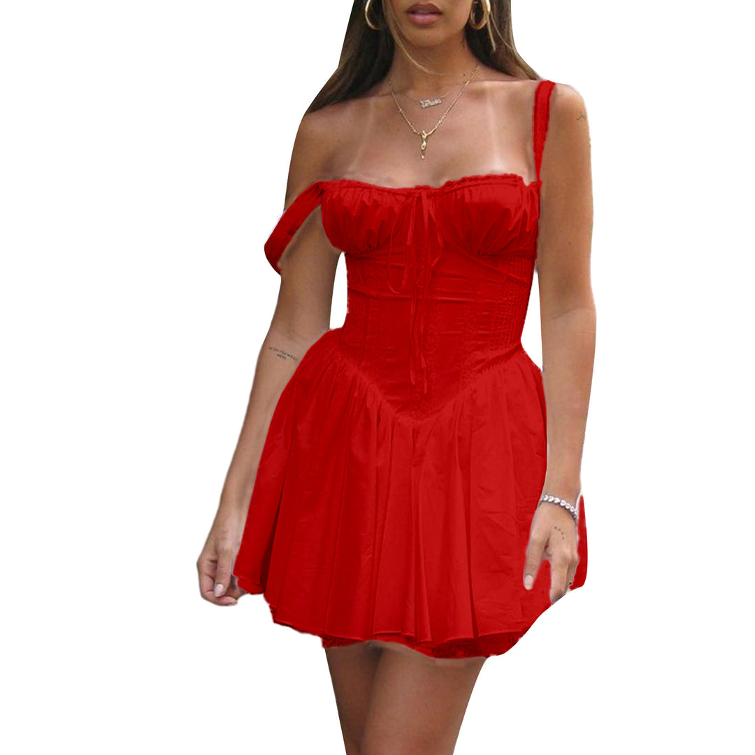 Lace-up Skirt Suspenders
