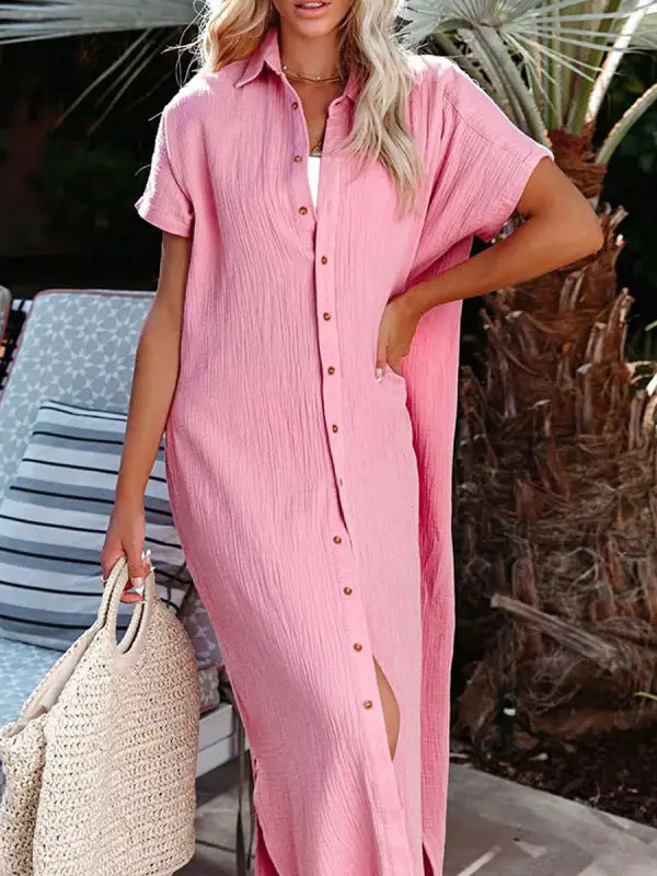 Women's Solid Color Casual Versatile Dress