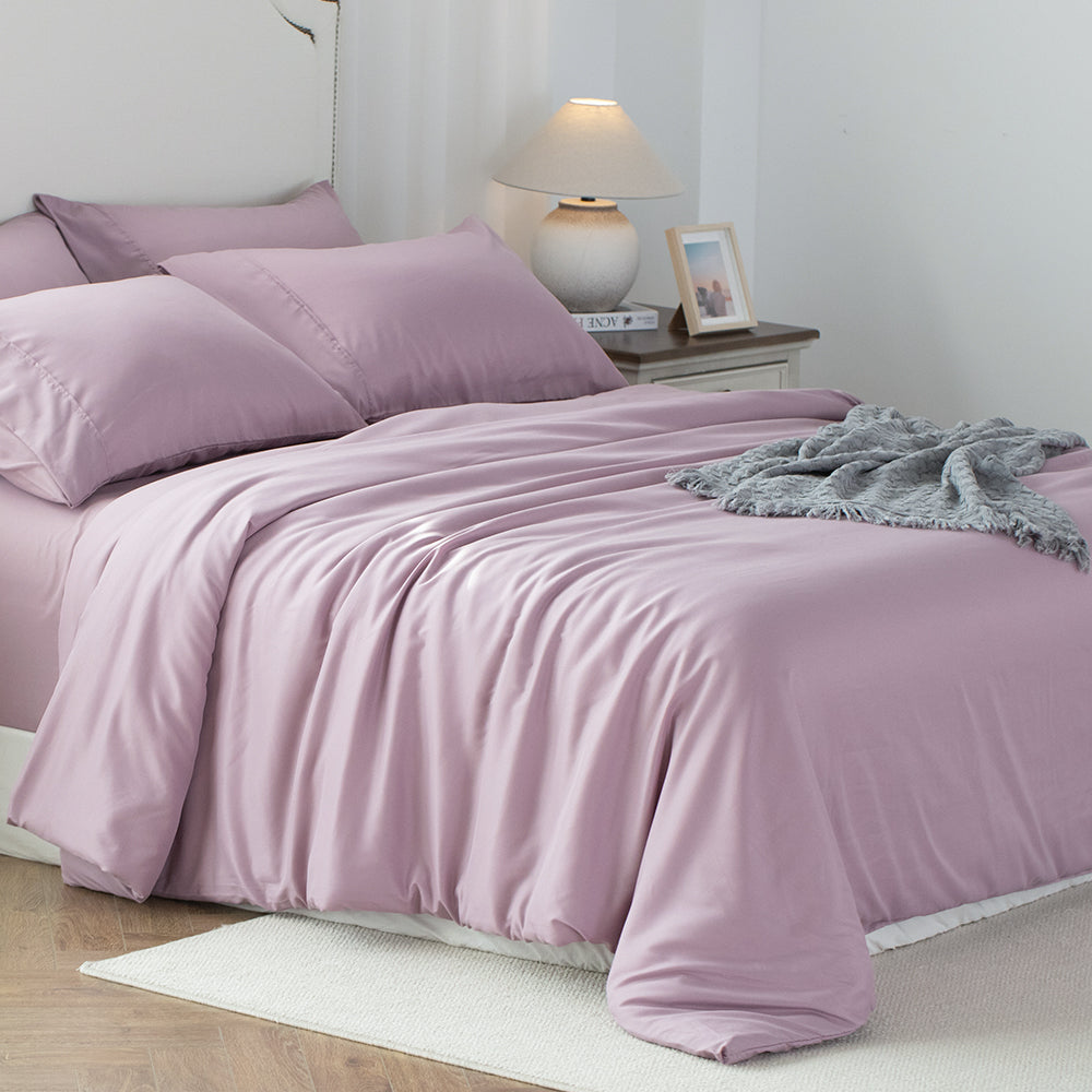 Kasentex Duvet Cover Bedding Set with Duvet Cover, Pillowcase, Fitted Sheet, Hypoallergenic and Breathable, Room Decor, Graduation Gifts