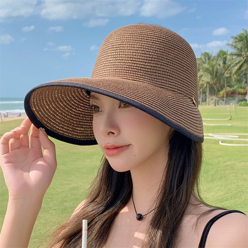 Sun Protection Visor Hat Women's Sun-proof Straw Hat