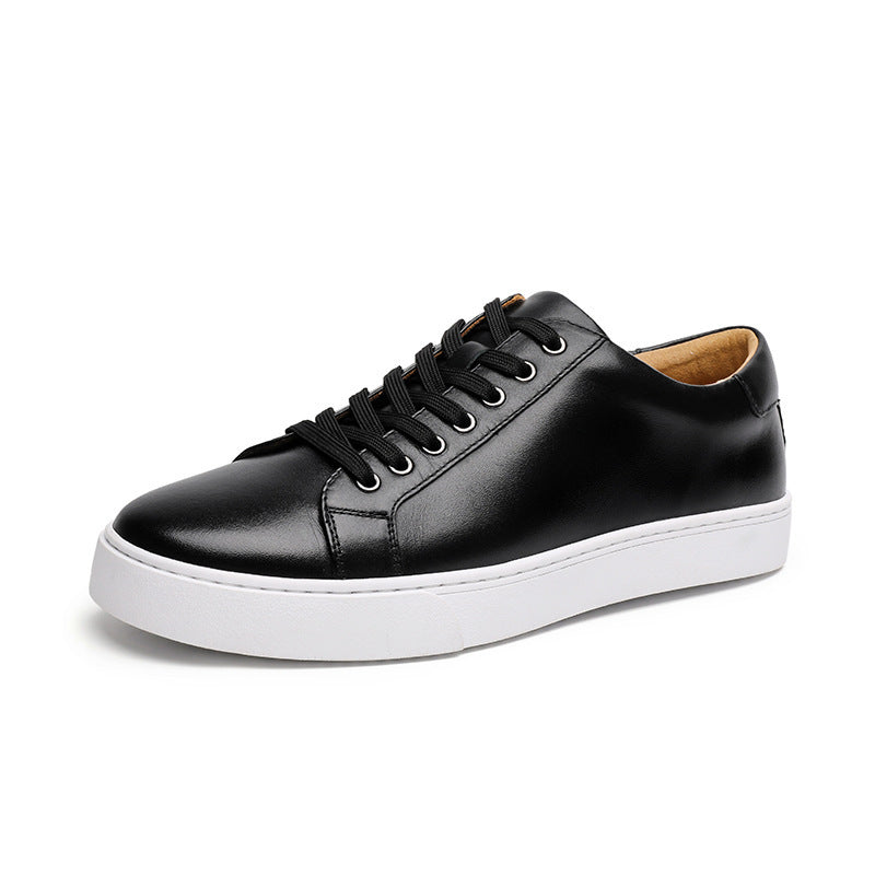 Spring Genuine Leather Breathable British Board Shoes