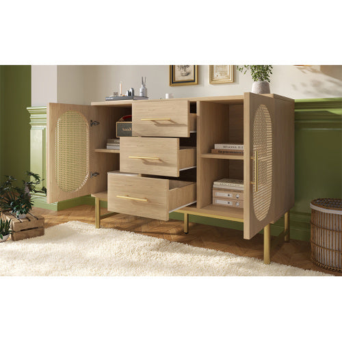 Rattan Side Cabinet.